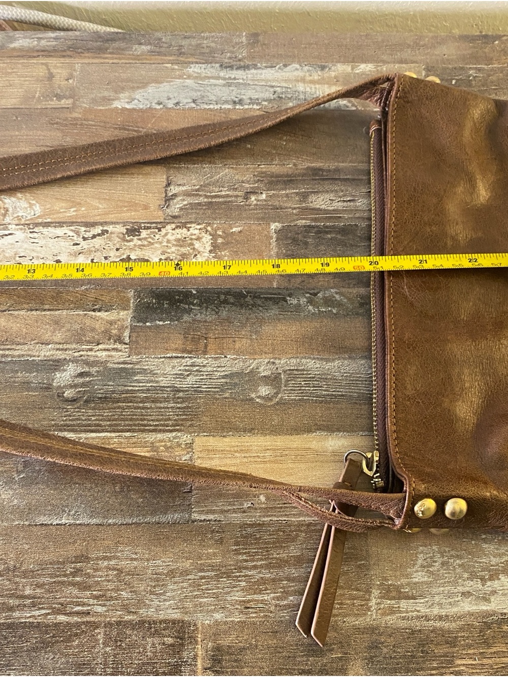 HOBO The Original Brown Leather Crossbody Bag - Picture 11 of 15